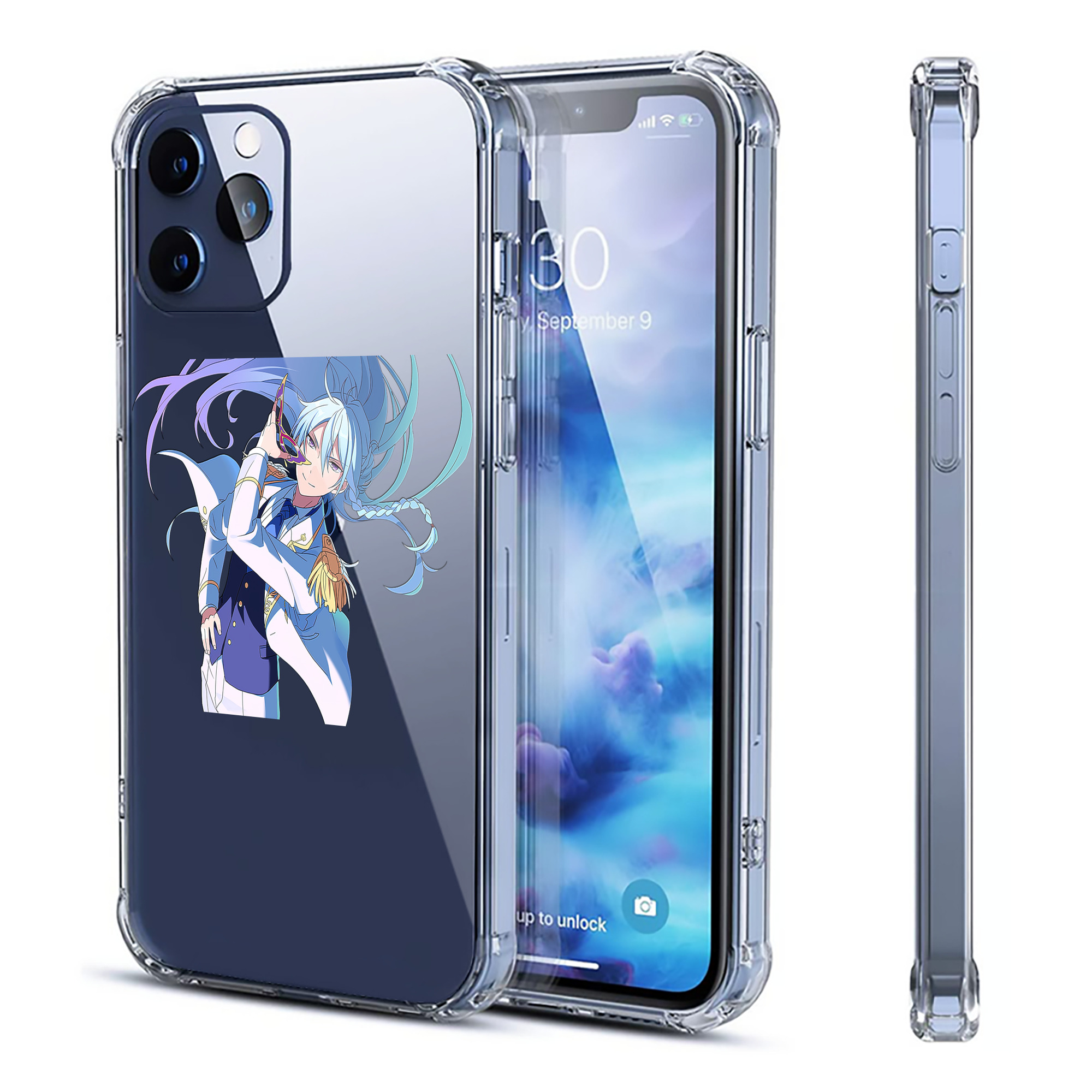 （画像用） あんさんぶるスターズ! Ensemble Stars 【iPhone 12シリーズ対応】透明スマホケース（クリアソフトケース）